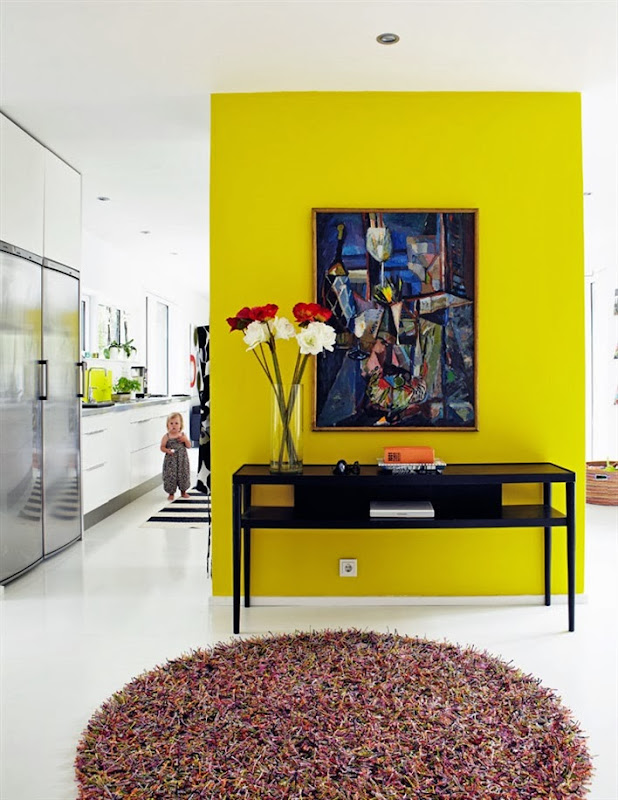 Wall Color with Yellow Accents