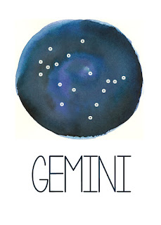 Gemini Constellation Printable from Spool and Spoon (www.spoolandspoonblog.com)