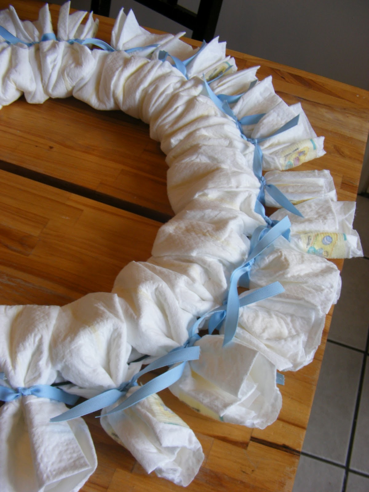 A Baby Shower Diaper Wreath The Complete Guide to Imperfect Homemaking