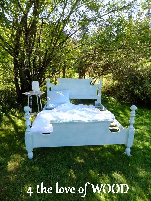 4 the love of wood UPDATING A VINTAGE BED FRAME