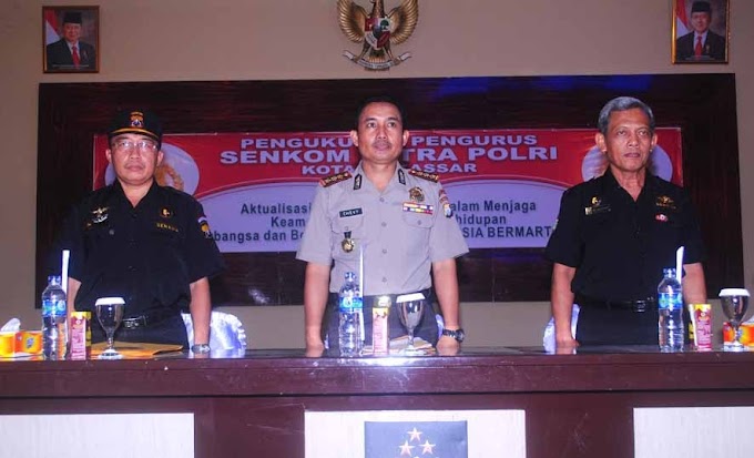 Pengukuhan Pengurus Senkom Mitra Polri Kota Makassar