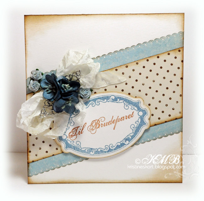 The card is made with a vintage look and I've used the sentiment as focal
