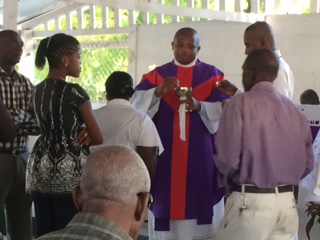 Eucharist at Eglise St. Croix