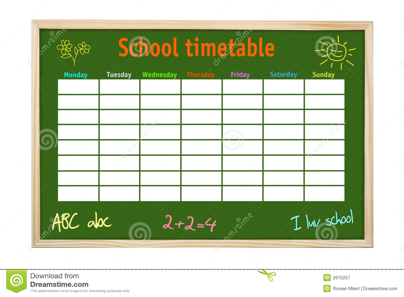 SCHOOL TIMETABLE