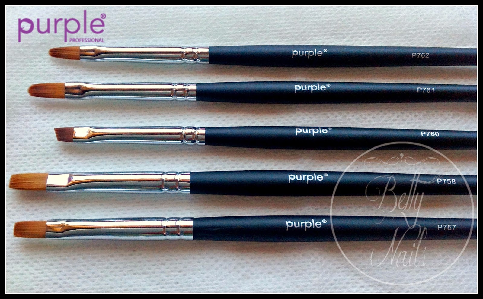 Betty Nails Purple Professional NEWs Professional Nail Art & Gel Brushes