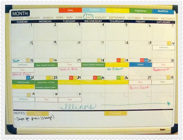 meal planner board meal planner board
