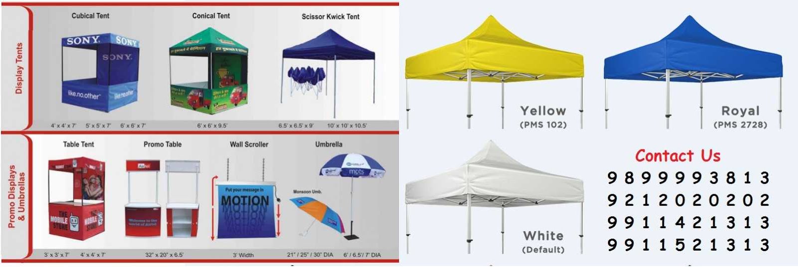 Manufacturers of Marketing Canopy Tents Stalls Kiosk Gazebo Canopies Pagoda Marquees in Delhi, Indi
