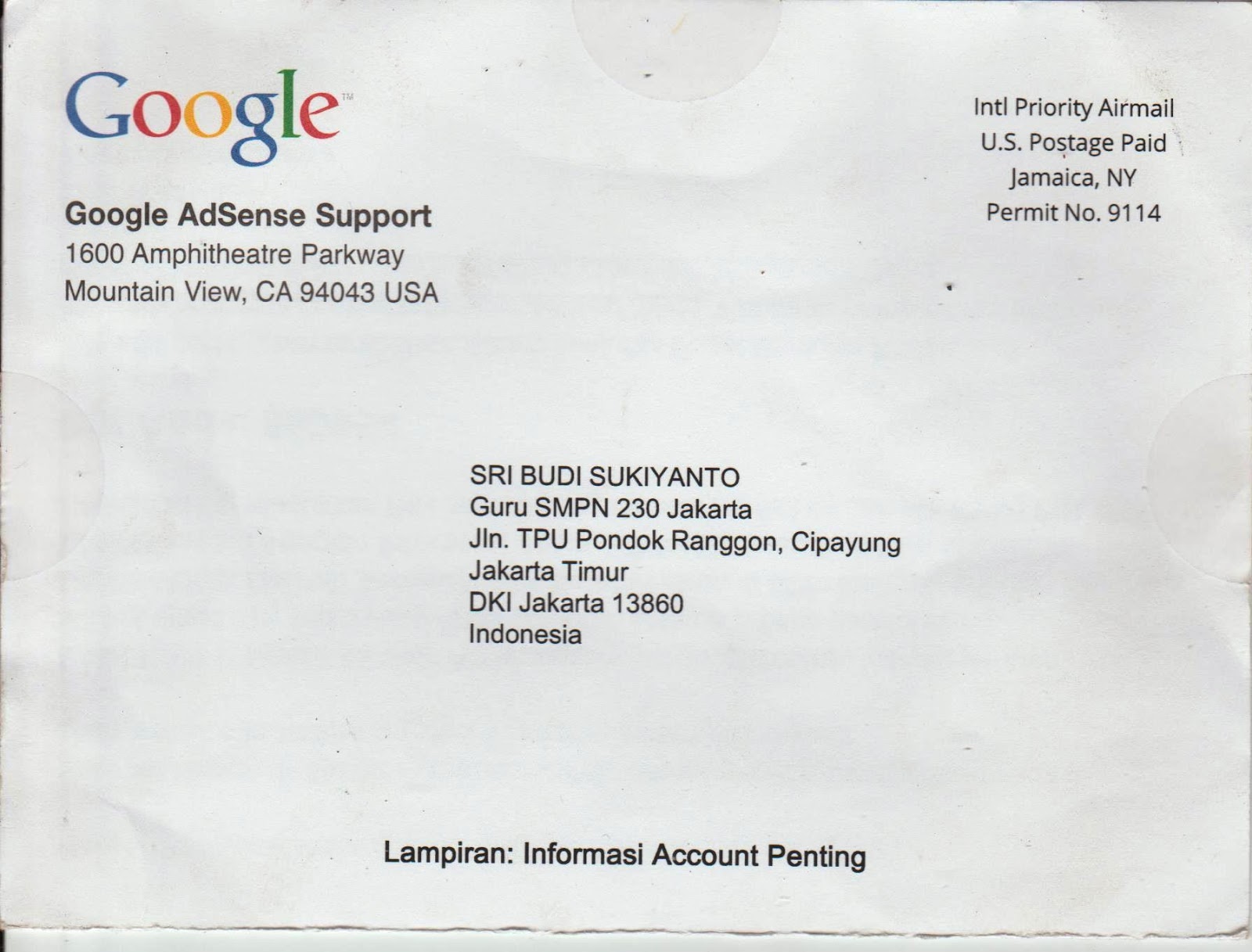 Amplop Adsense: Lebih dari Sekedar Bukti Penghasilan, Sebuah Simbol Keberhasilan Online