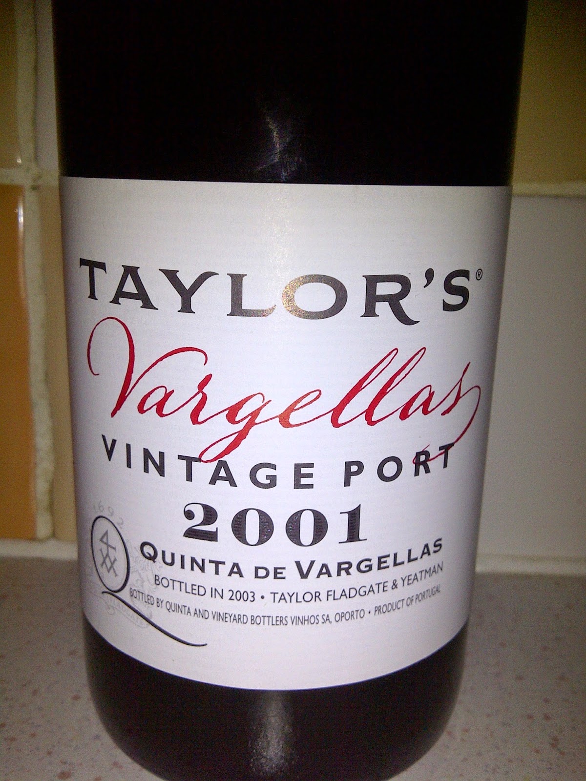 The Cambridge Wine Blogger Taylor's Quinta de Vargellas Vintage Port, 2001
