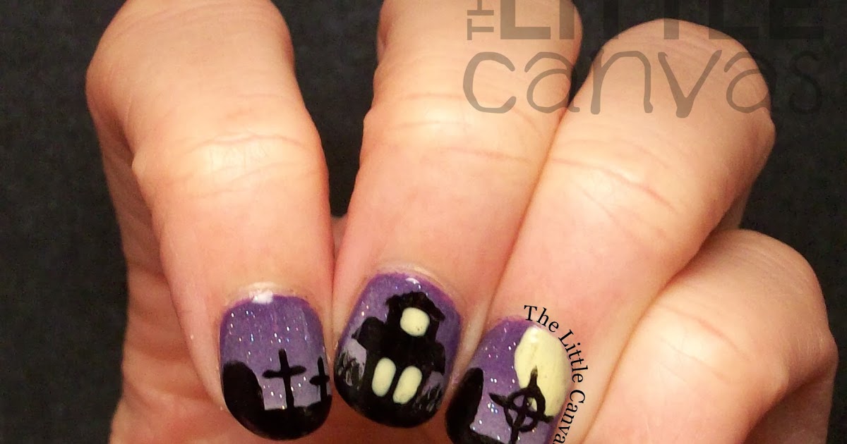 8. "Halloween Nail Art: Spooky Graveyard Nails" - wide 7