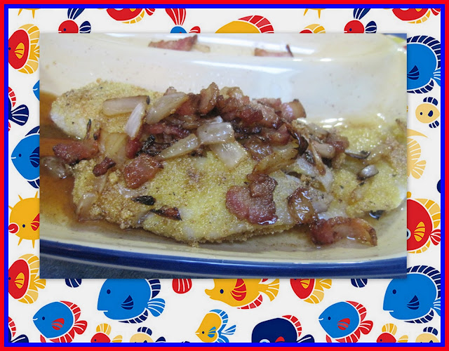 Slice of Pie Cookbooks & Entertaining Flounder with Bacon & Lemon Sauce