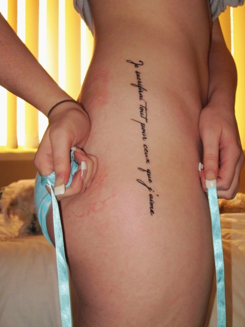 lettering of tattoos