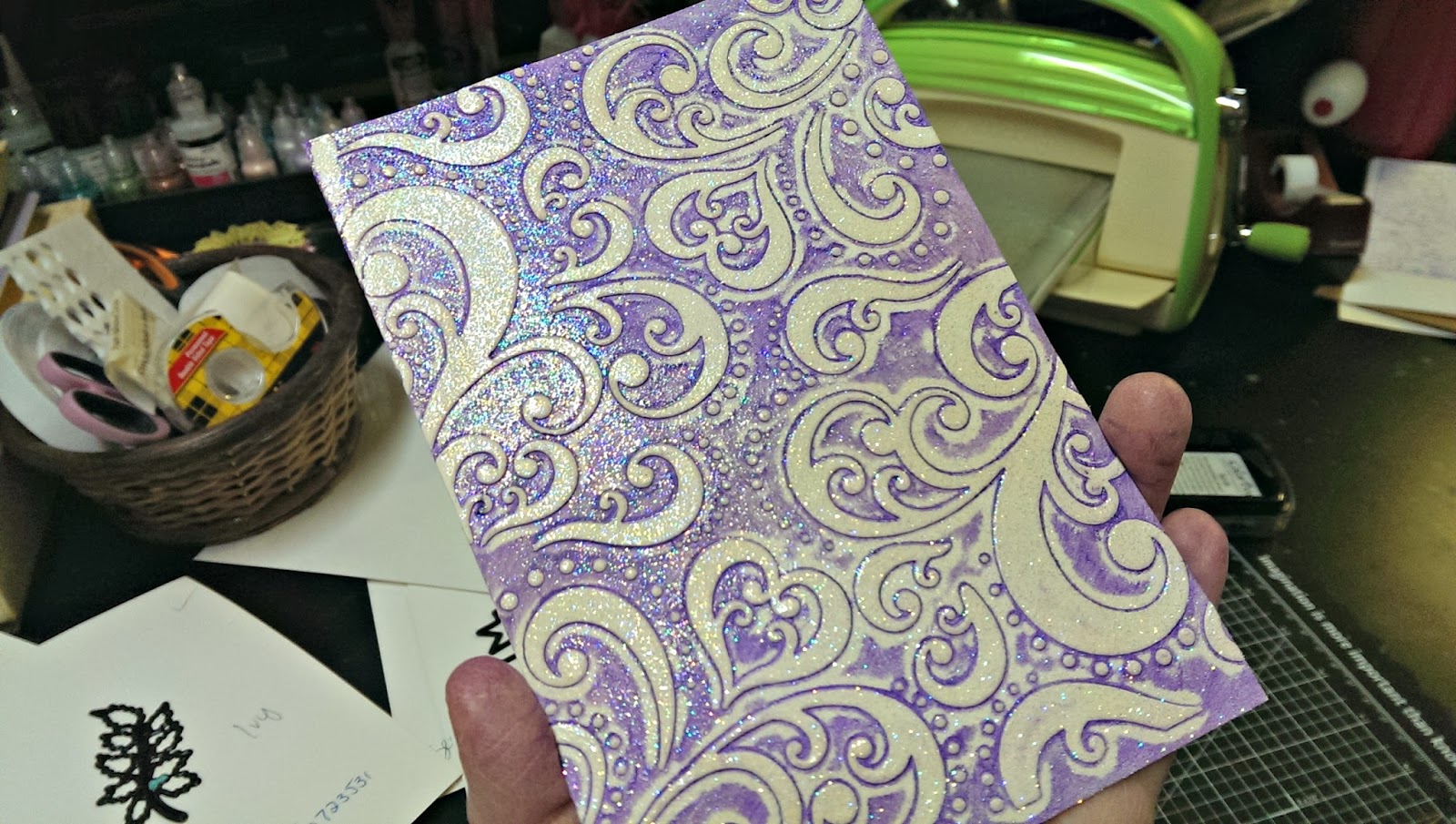 CropStop Couture Creations Elegance Collection Cheerful Embossing Folder