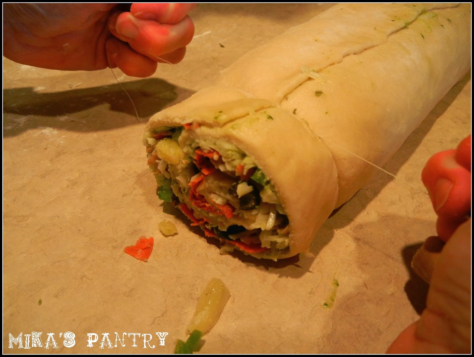 Mika's Pantry Pesto Alfredo Pizza Rolls