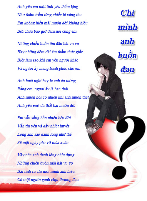 Những hình ảnh về tình yêu buồn đẹp nhất