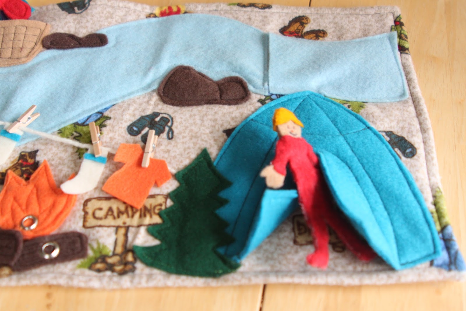 Make This: Let's Go Camping Quiet Book Pages Tutorial – The Cloth Parcel