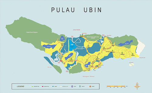 Map Of Ubin