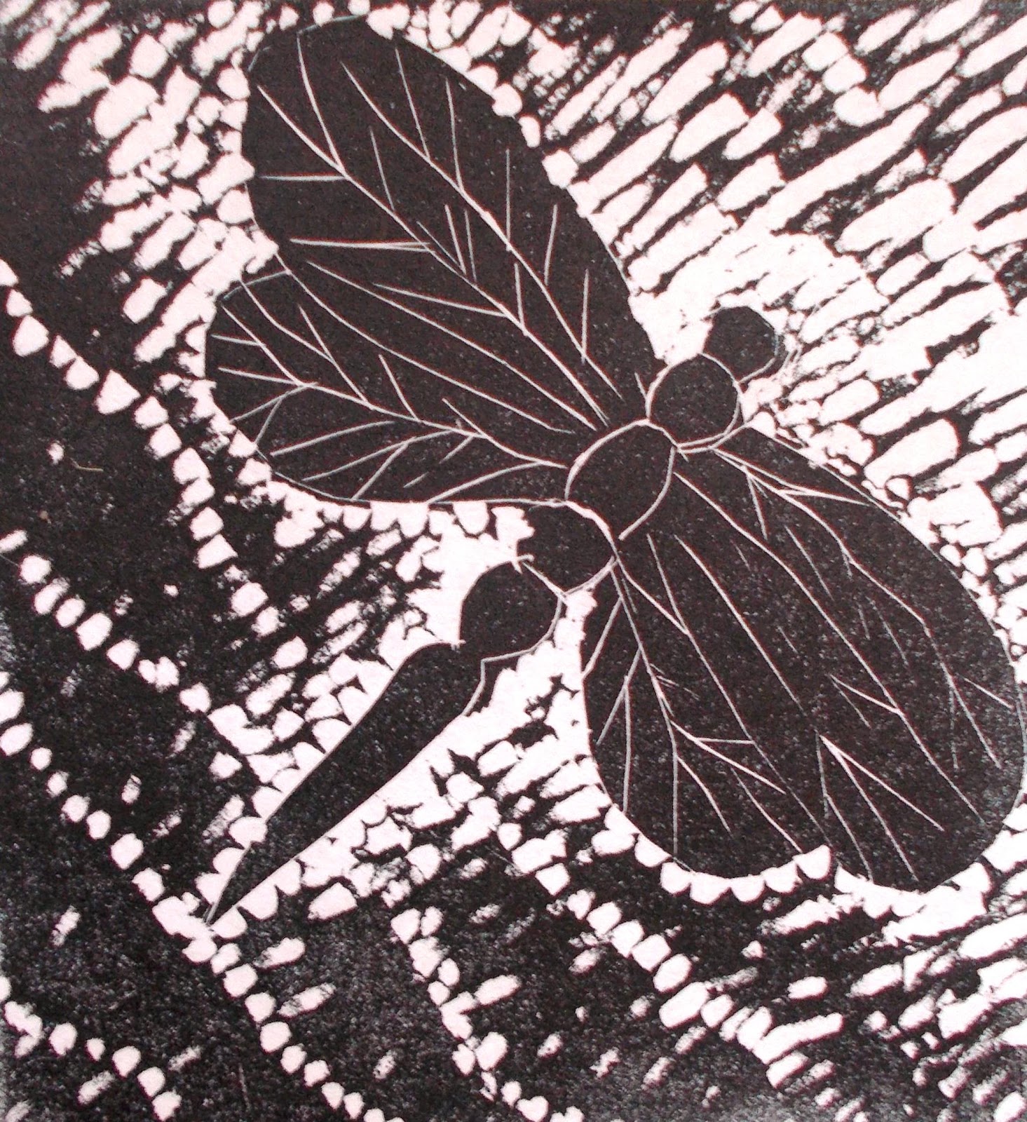 Paper Rainbow Lino printing fun!