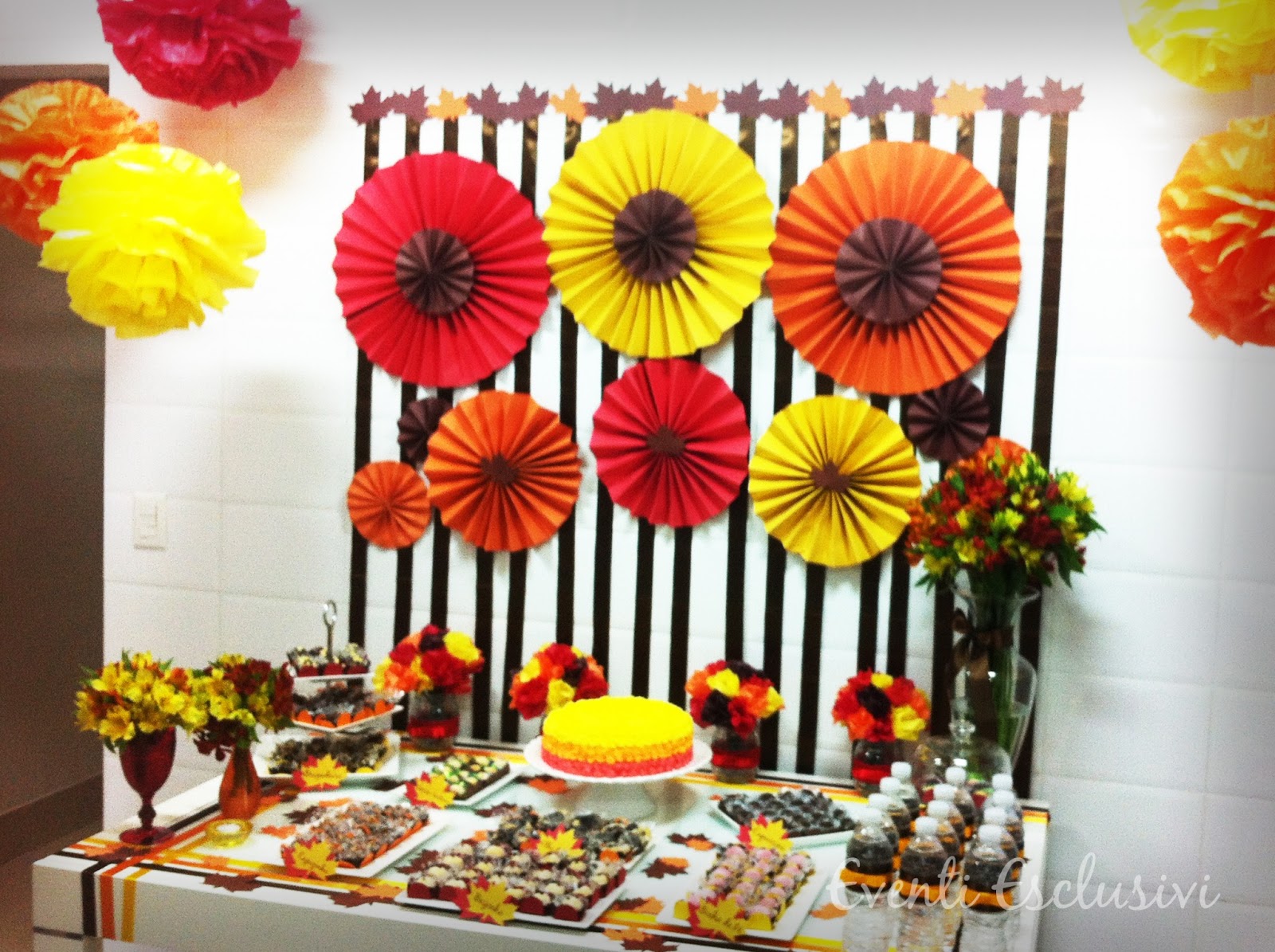 Eventi Esclusivi Cores Quentes! # Decoração Festa Folhas De Outono Eventi Esclusivi Cores Quentes! # Decoração Festa Folhas De Outono