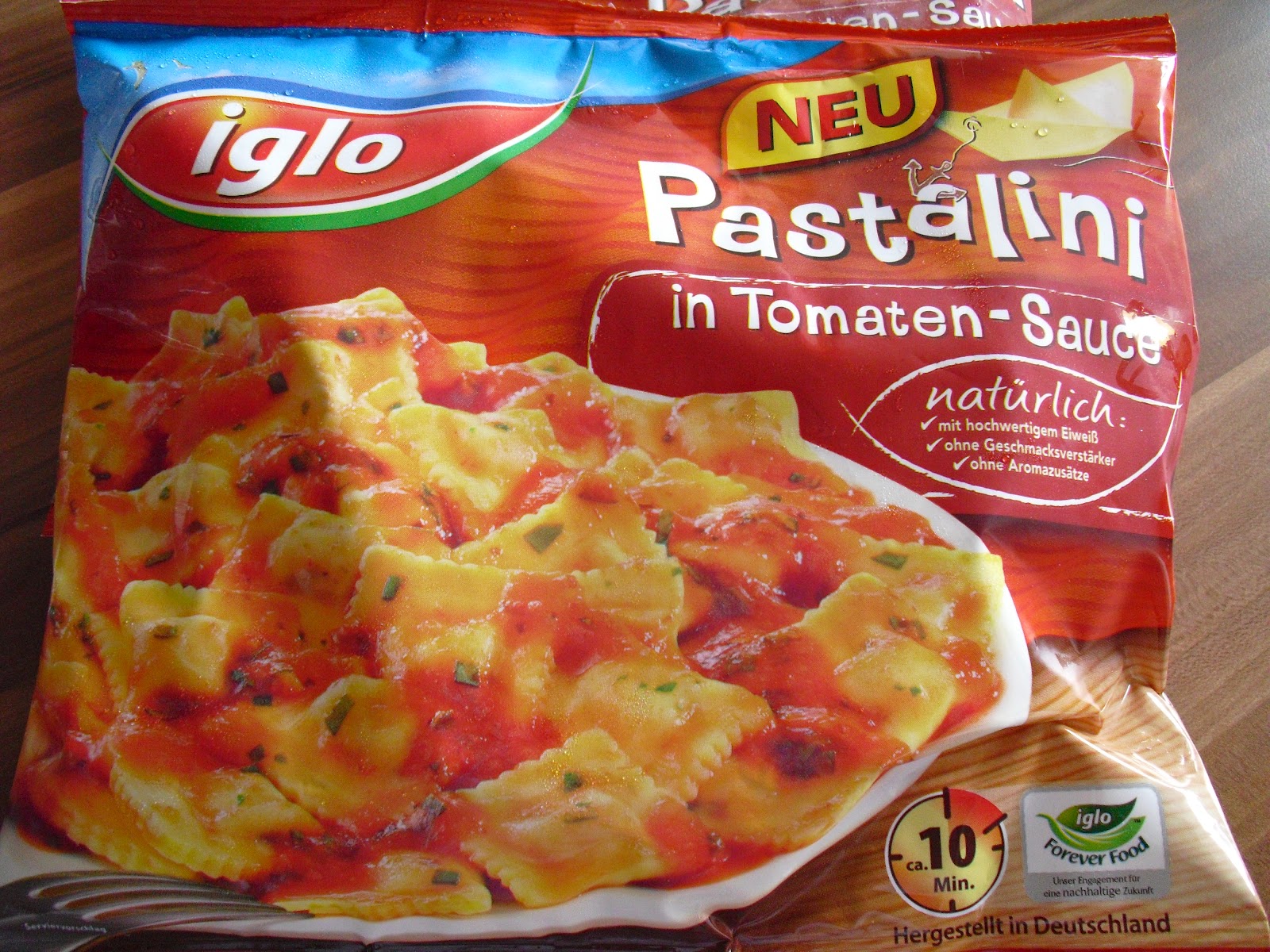 Sandys Produkttests iglo Pastalini in TomatenSauce