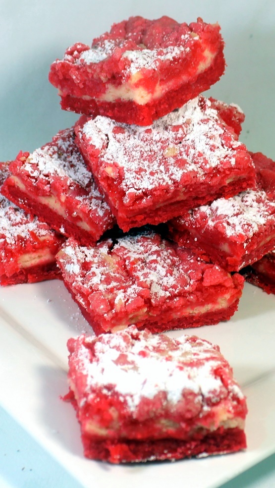 52 Ways to Cook "Pinkies" Cherry Cream Cheese Brownie Bars 52