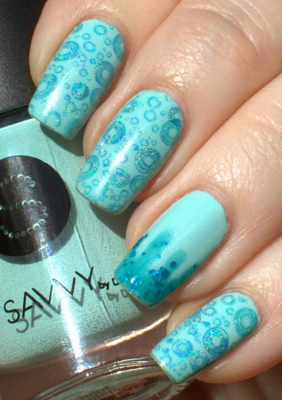 Savvy Mint Julep with Hits Hera and Color Clue Blue Haven