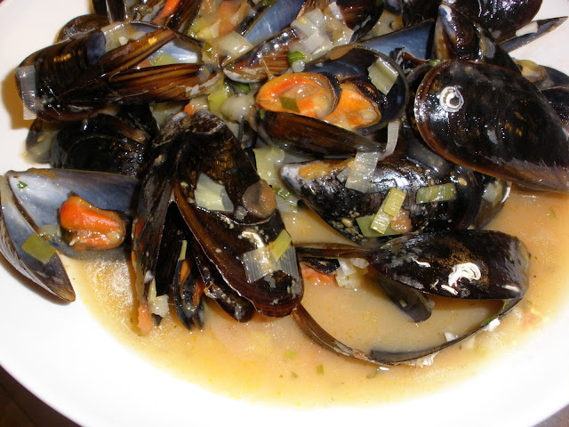 mejillones a la marinera con cerveza