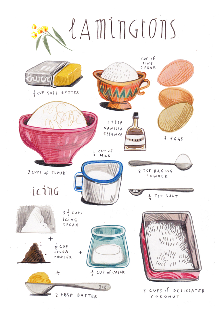 felicita sala illustration illustrated recipes april (with design sponge)