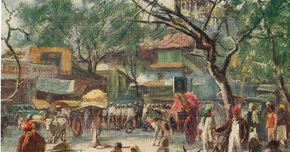 Heritage Of India Indian Village Market Scene Vintage Russian