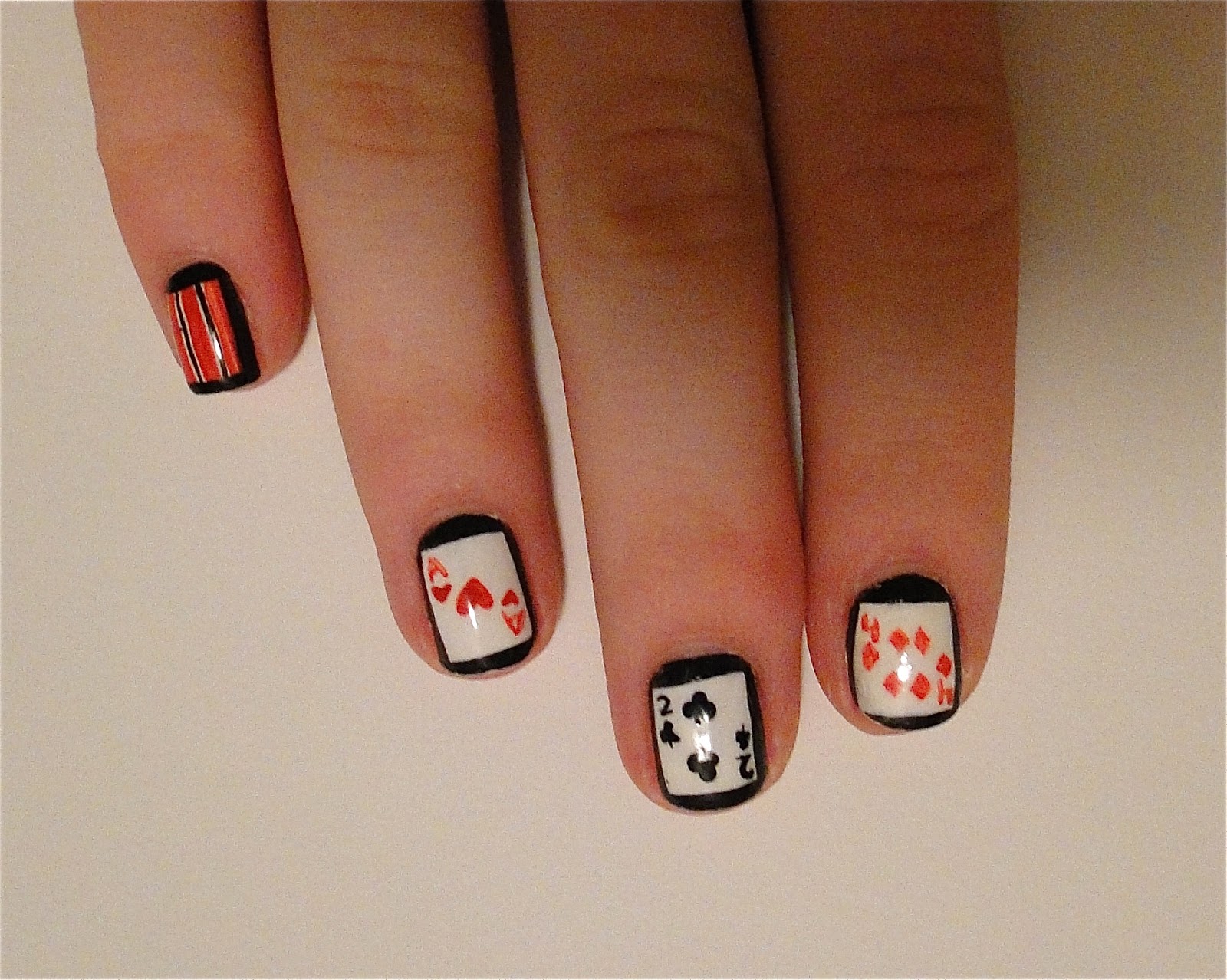 WeeklyWackyNails Deck of Cards Nail Art 2