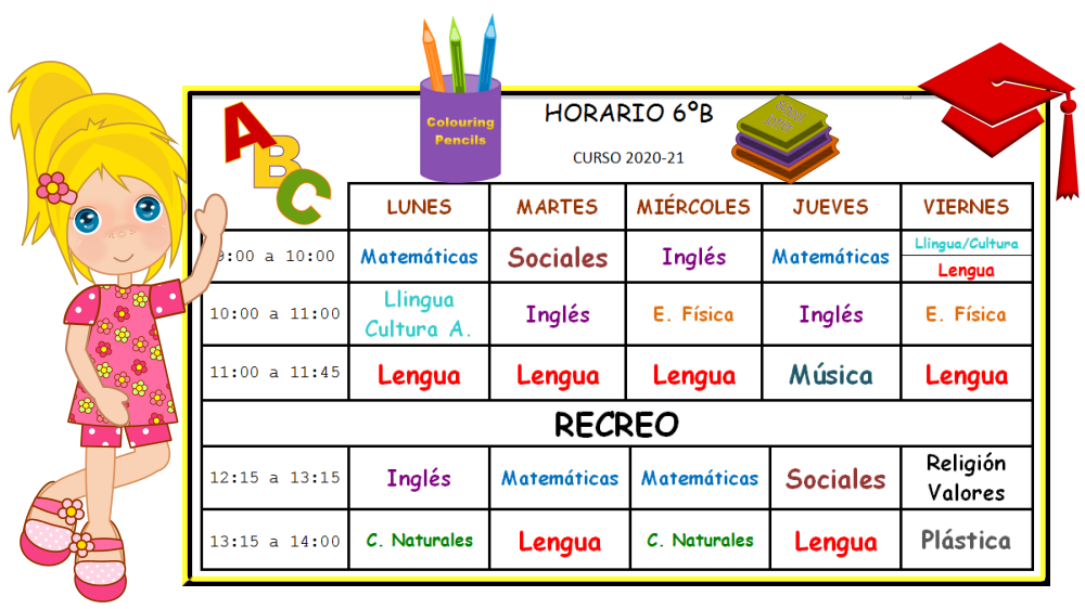 Horario de 6ºB