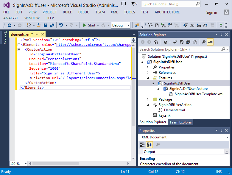 sign in with different user sharepoint 2013