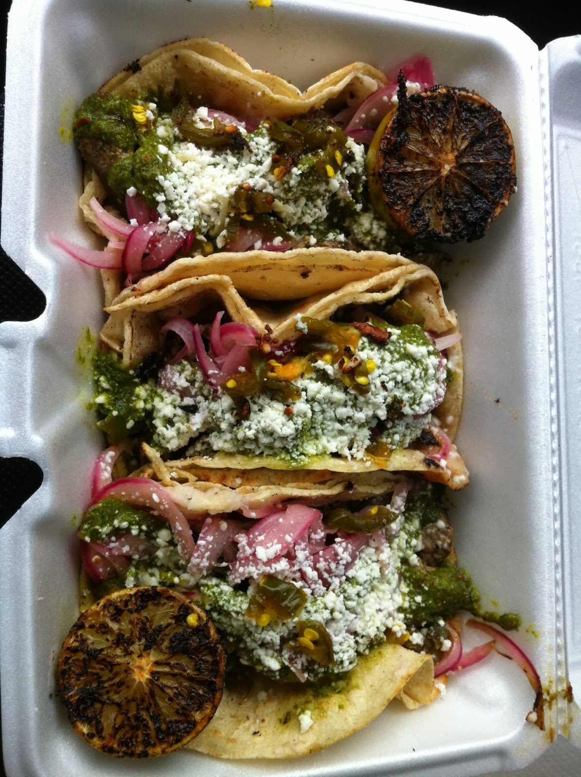 Houston Food Truck Reviews Gastro Punk Flank Steak Tacos and Sweet