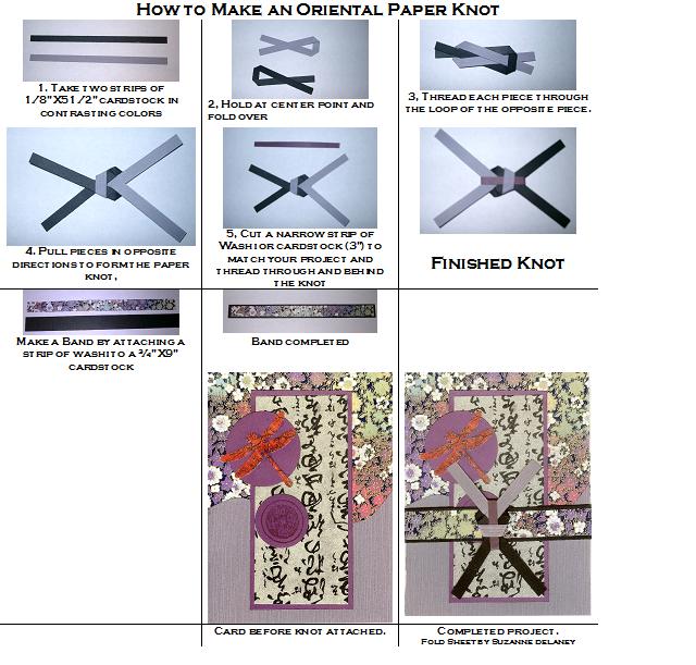 Suz PaperDaze How To Make A Oriental Paper Knot