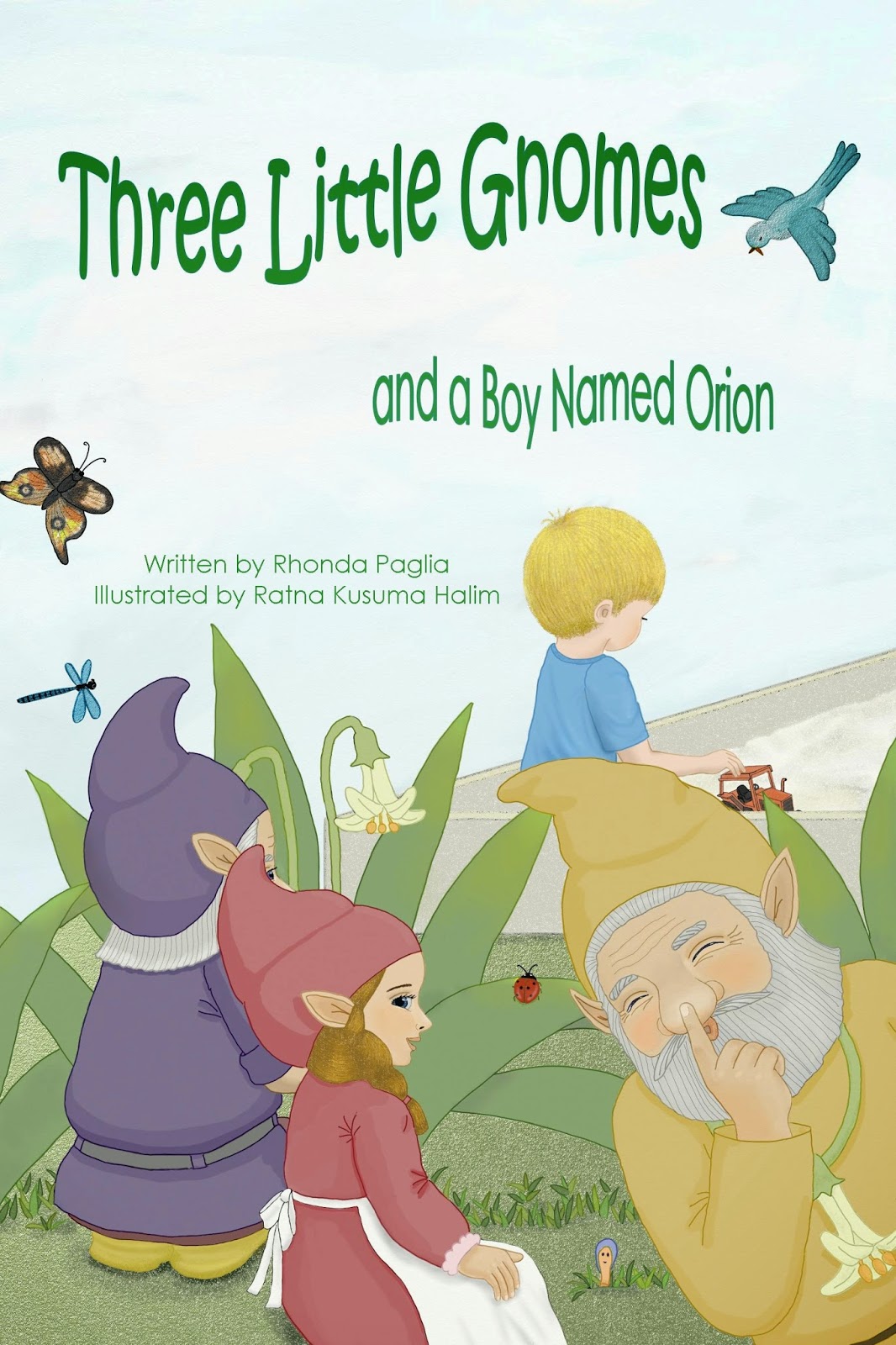 Rhonda Paglia, Children's Author Gnomes, Summer, Gardens, NEW Children