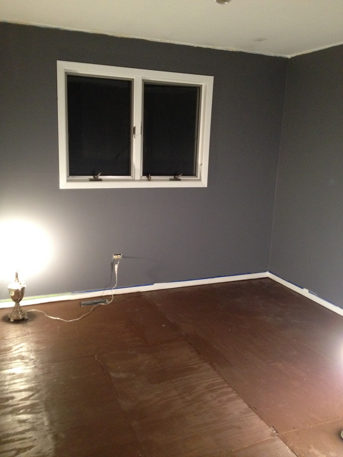 General Splendour Ugly carpet gone I painted underlayment to look