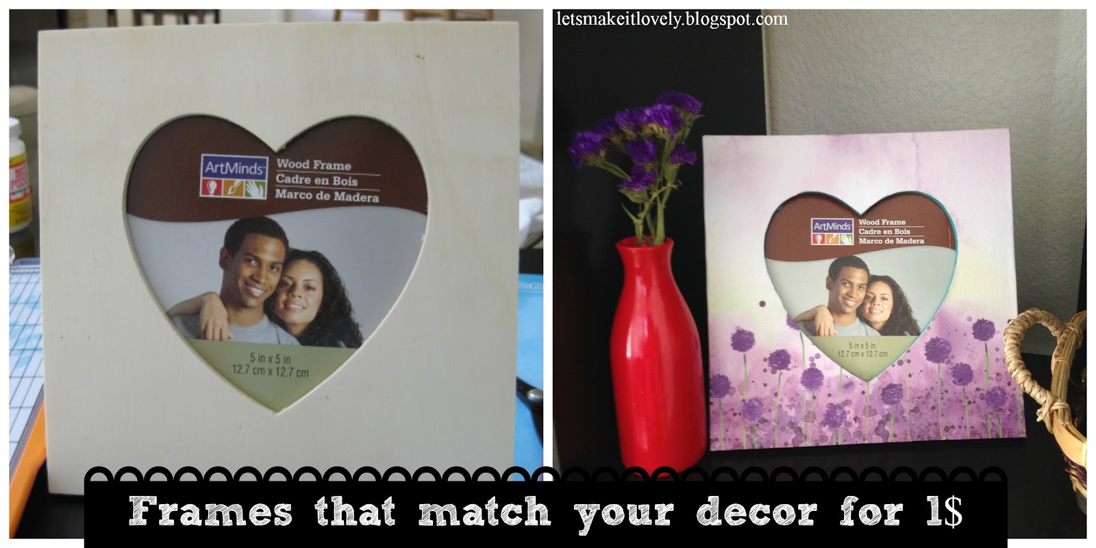 Let's make it lovely Colorful Photo frame to match your decor