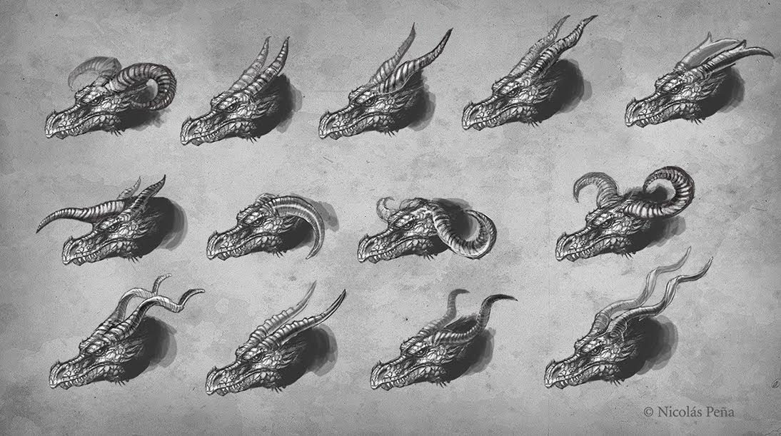 Nicolas Peña Dragon Head, horns