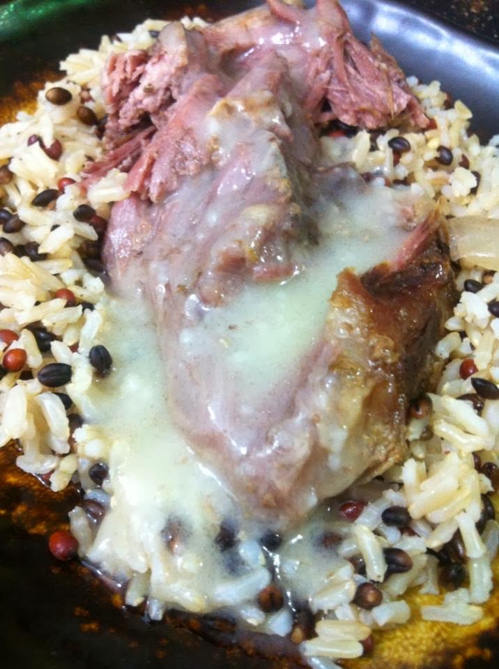 Life and Other Shenanigans Crockpot Beef with Gravy Over Rice