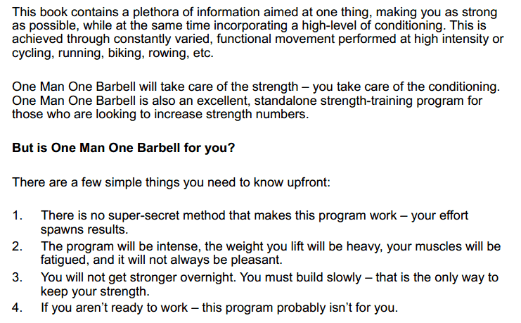 One Man One Barbell Pdf Workout