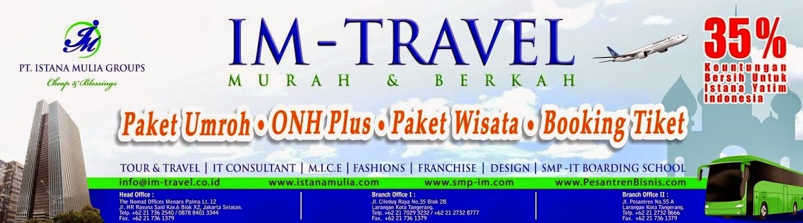 Info Lengkap Paket Tour Murah, Umroh Plus, Travel Umroh dan Biro Haji ONH Plus