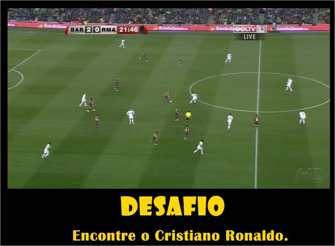 desafio encontre o cristiano ronaldo