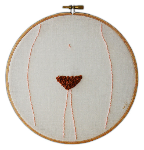 http://www.ebay.com/itm/DIANE-IRBY-Original-design-vagina-feminist-women-embroidery-art-BRUNETTE-/262059324003