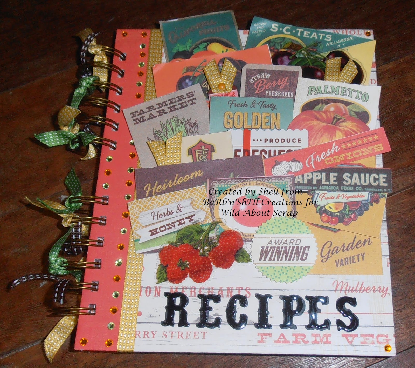 Wild About Scrap Design Team Basic Grey Herbs and Honey Recipe Book