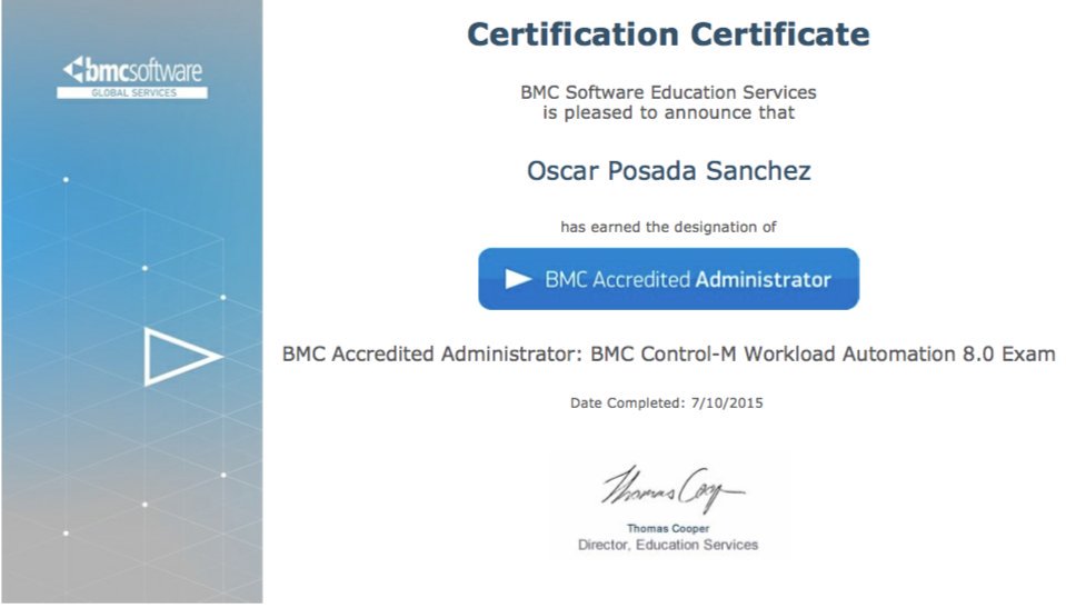 BMC Certified Professional | Administrator