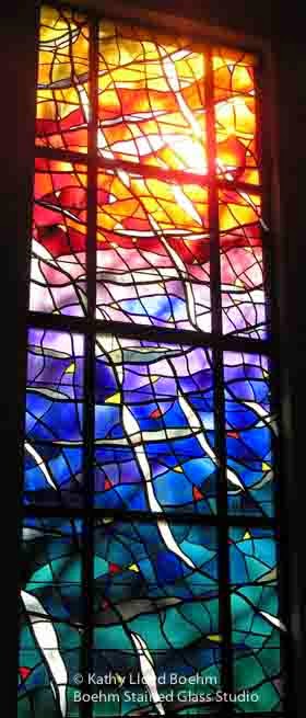 Boehm Stained Glass Blog: Mini Rainbow Stained Glass Church Window