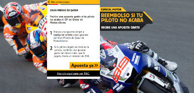 betfair bono 25 euros GP de Qatar de MotoGP 29 marzo betfair bono 25 euros GP de Qatar de MotoGP 29 marzo