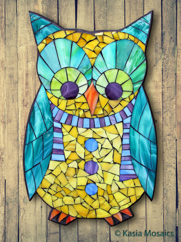 Mosaic Owl Design 4
