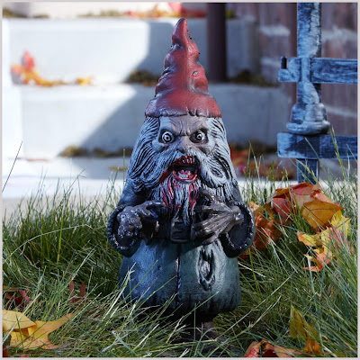 Zombie Garden Gnome Halloween decoration