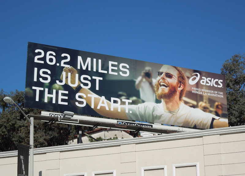 Asics LA marathon billboard